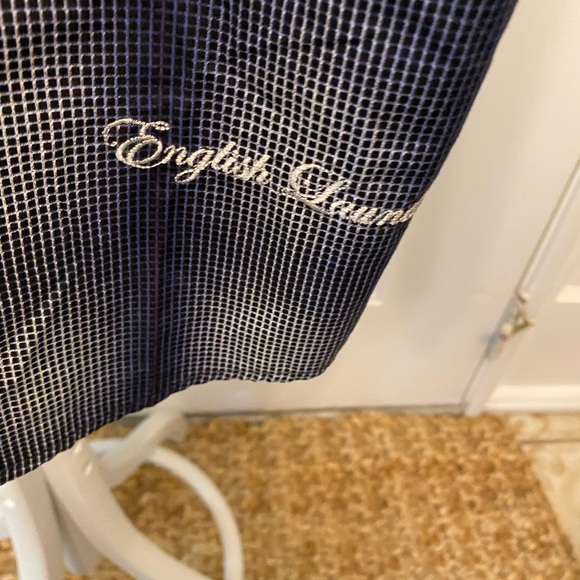 NWT English Laundry Ombre Micro Plaid Grid Button Down Shirt Flip Cuff LS XL - Picture 8 of 11